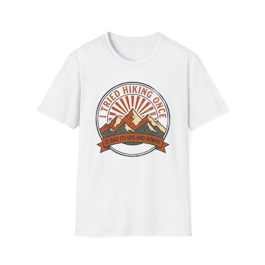 I tried hiking once – Adventure Graphic Badge T-Shirt