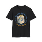 T-Shirt — I Hike for the Snacks Graphic Tee (Backpack Raccoon)