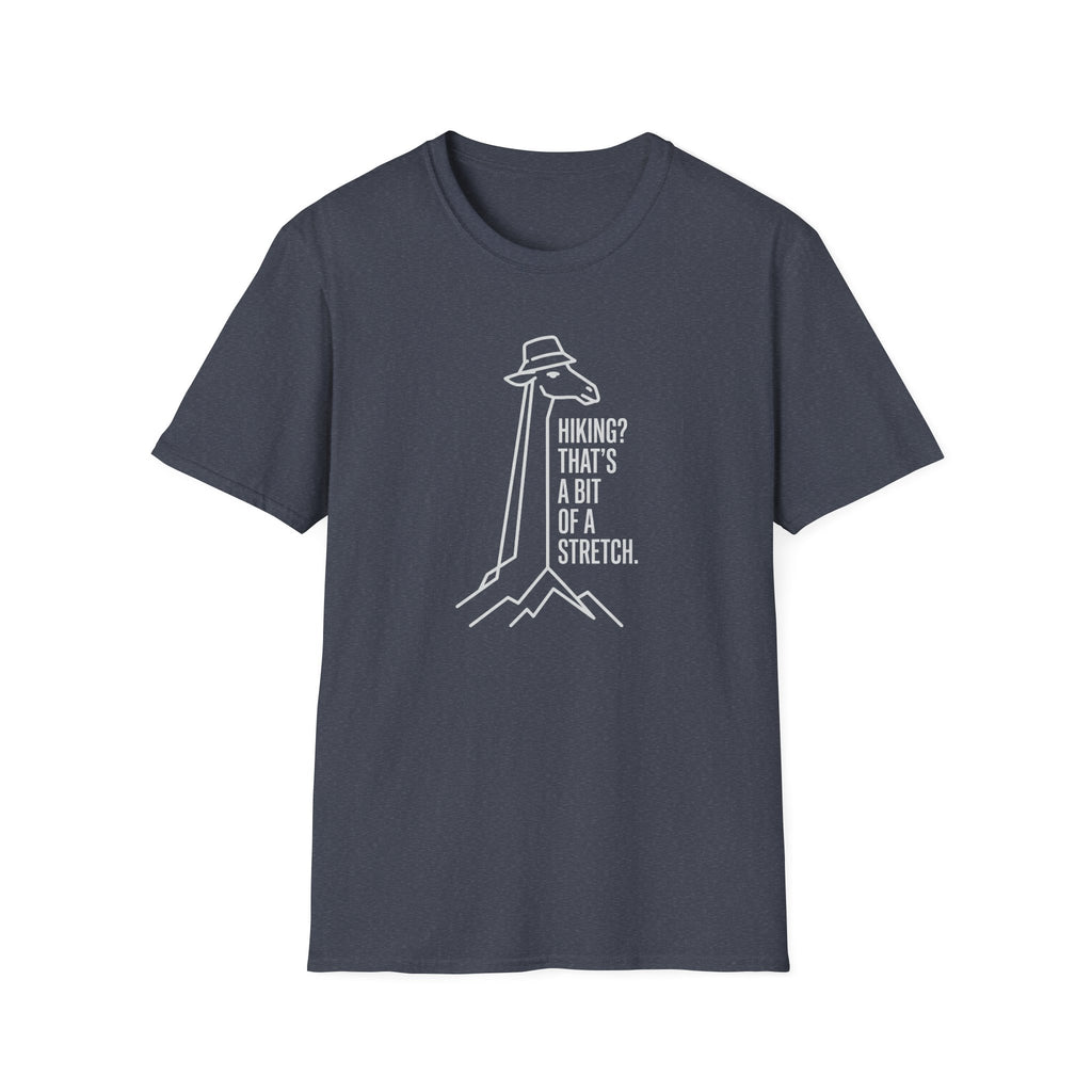 Hiking bit of a stretch giraffe – Adventure Graphic Line Art T-Shirt