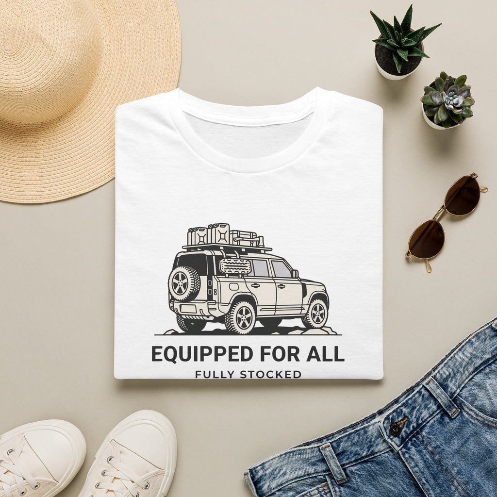 Equipped for all fully stocked – Adventure Graphic Line Art T-Shirt