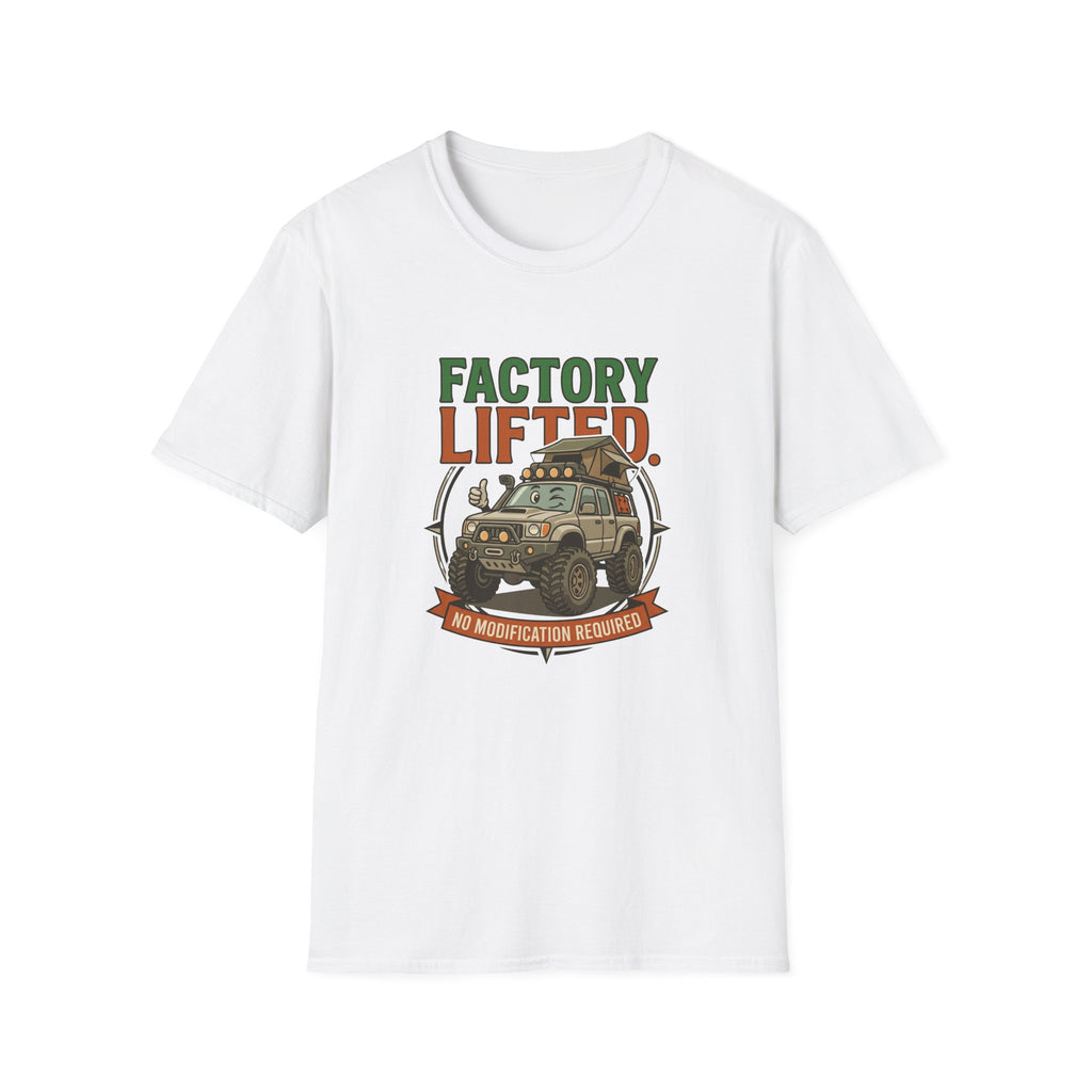 Factory lifted 4x4 – Adventure Graphic Cartoon Art T-Shirt