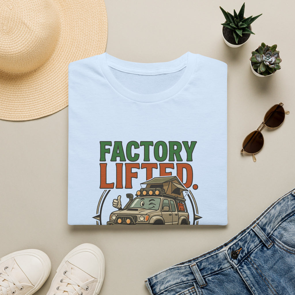 Factory lifted 4x4 – Adventure Graphic Cartoon Art T-Shirt