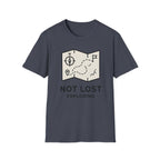 Not lost exploring – Adventure Graphic Line Art T-Shirt