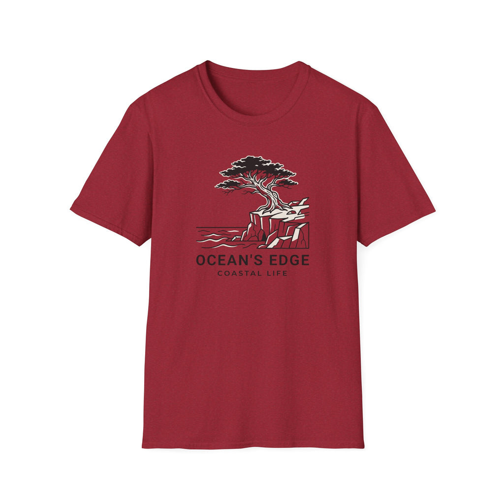 Oceans edge coastal life – Adventure Graphic Line Art T-Shirt