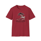 Oceans edge coastal life – Adventure Graphic Line Art T-Shirt
