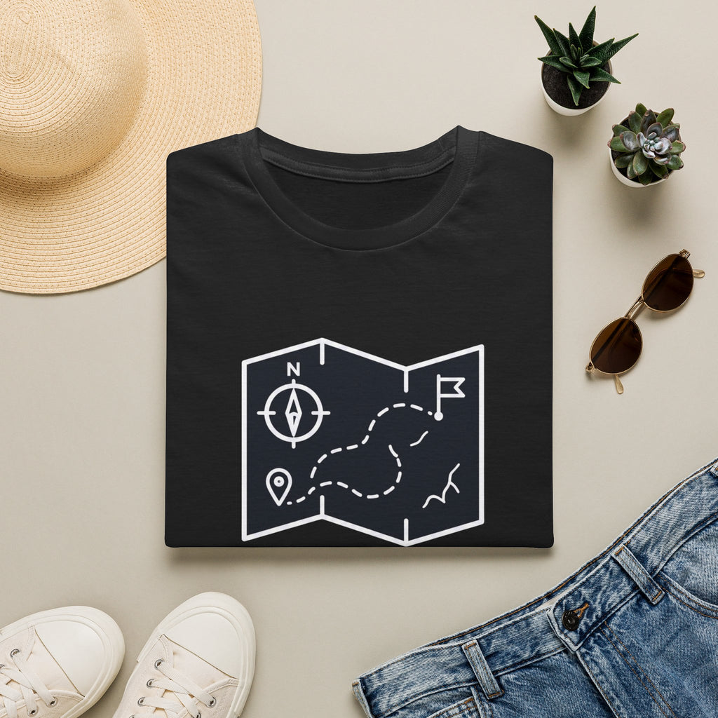 Not lost exploring – Adventure Graphic Line Art T-Shirt