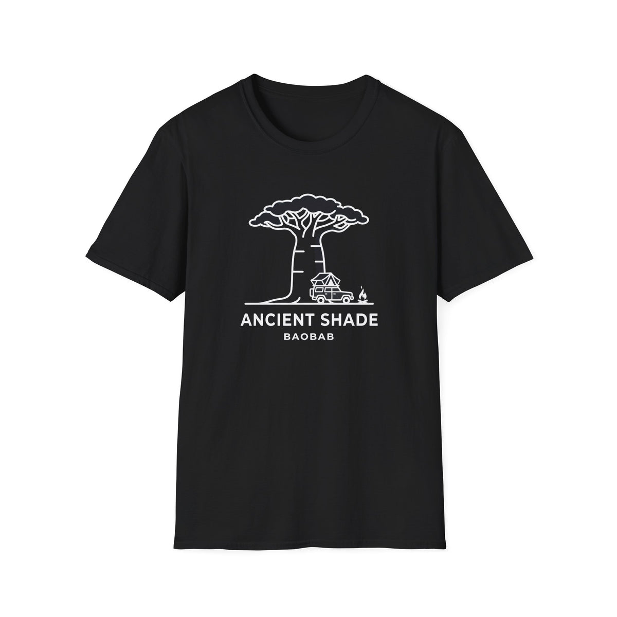 Ancient shade baobab – Adventure Graphic Line Art T-Shirt