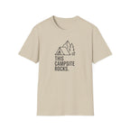 This camp site rocks – Adventure Graphic Line Art T-Shirt
