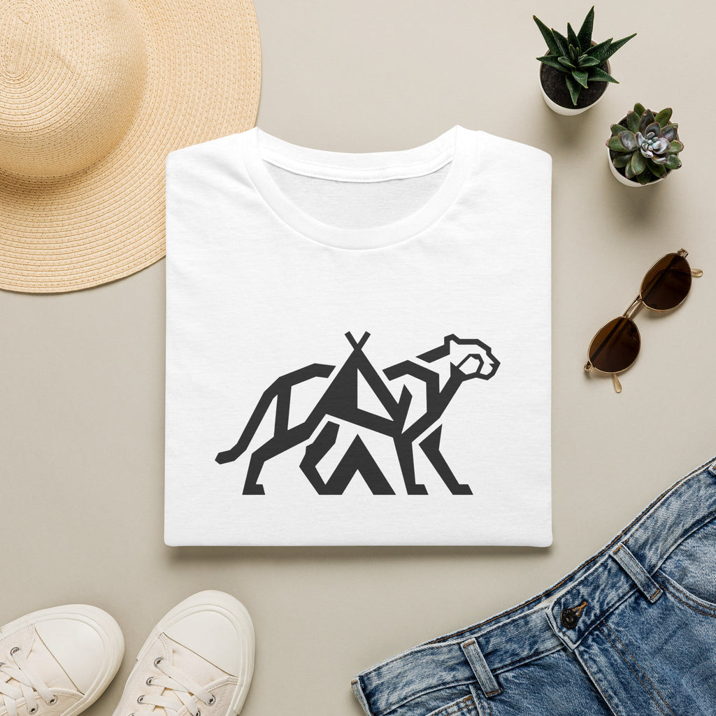 Cheetah tent infused – Adventure Graphic Line Art T-Shirt
