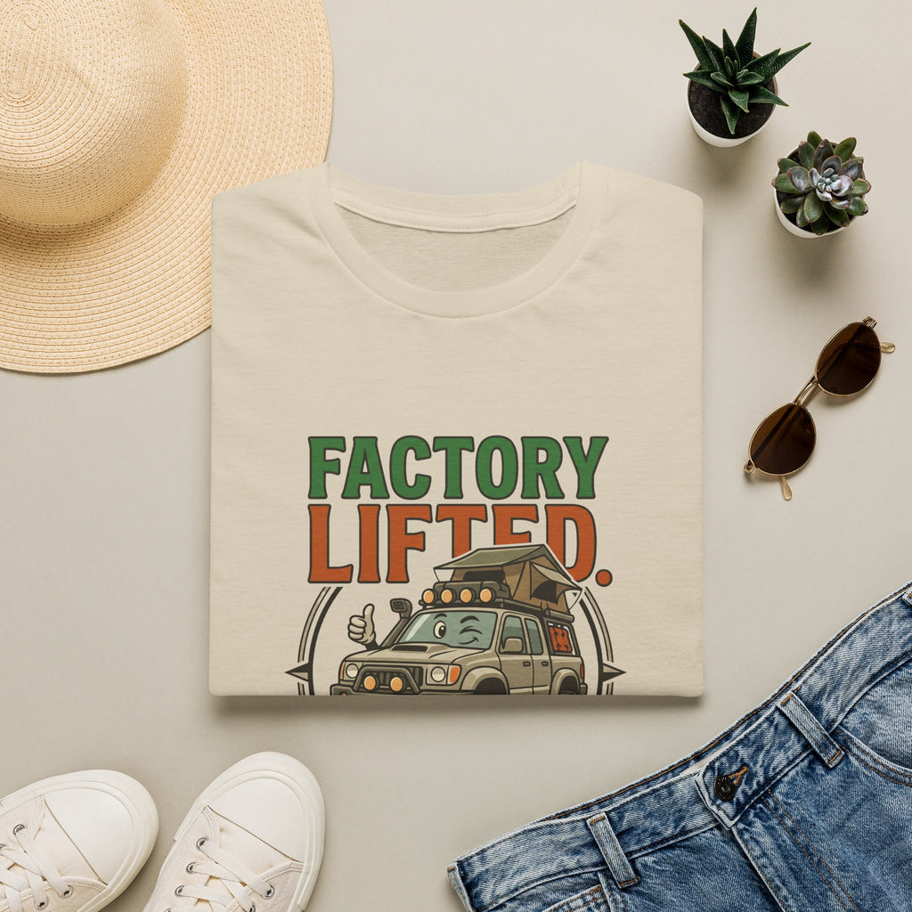 Factory lifted 4x4 – Adventure Graphic Cartoon Art T-Shirt