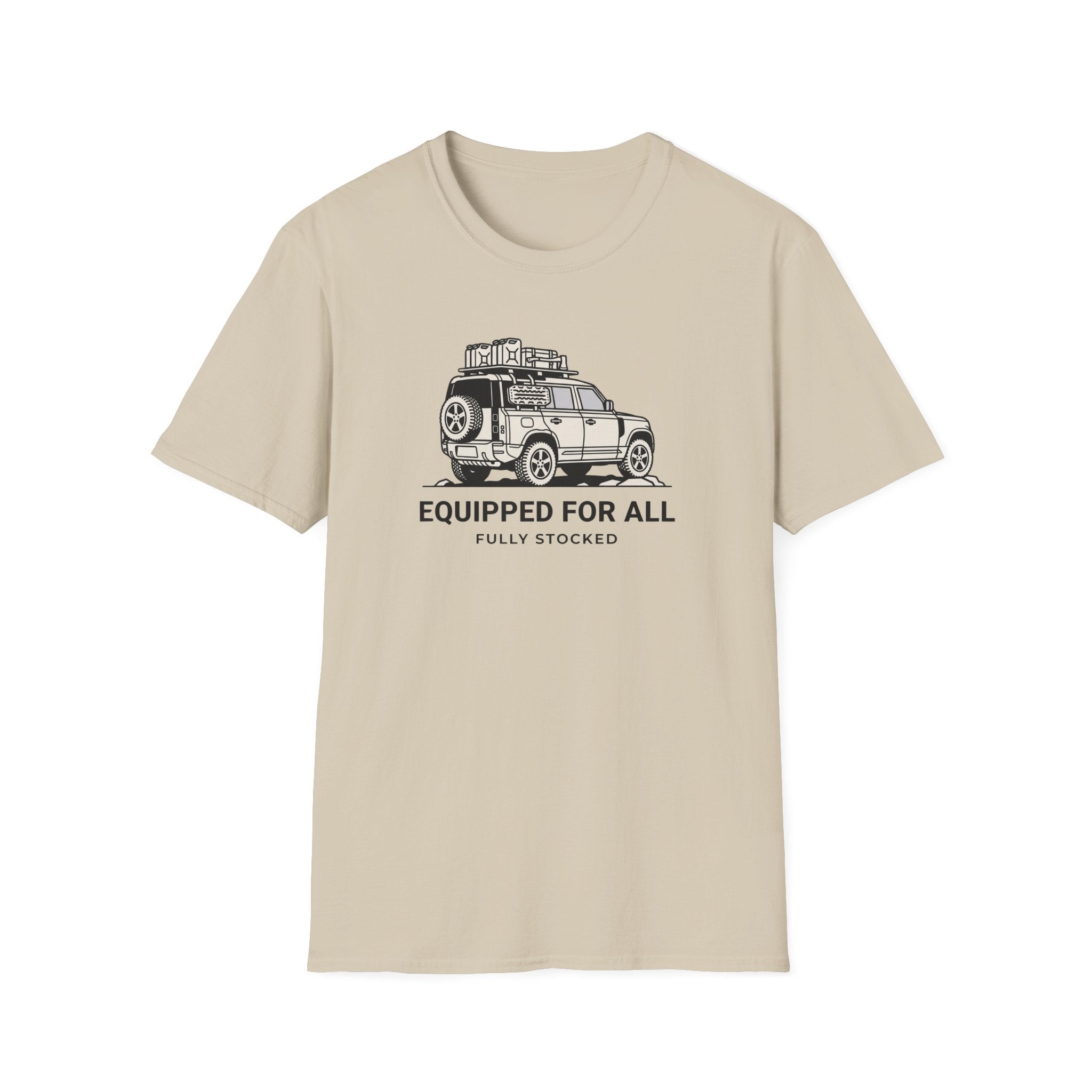 Equipped for all fully stocked – Adventure Graphic Line Art T-Shirt