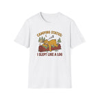 I slept like a log bear – Adventure Graphic Cartoon Art T-Shirt