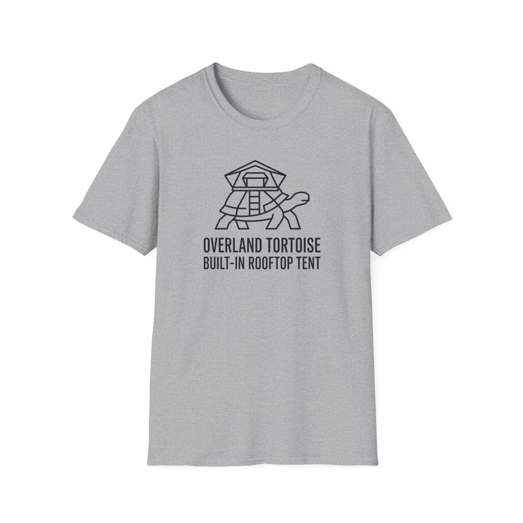Overland tortoise – Adventure Graphic Line Art T-Shirt