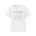 Natural overlander tortoise – Adventure Graphic Blue Print Art T-Shirt