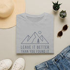 Leave it better line art – Adventure Graphic T-Shirt