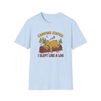 I slept like a log bear – Adventure Graphic Cartoon Art T-Shirt