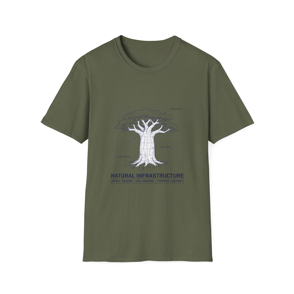 Baobab blue print – Adventure Graphic T-Shirt